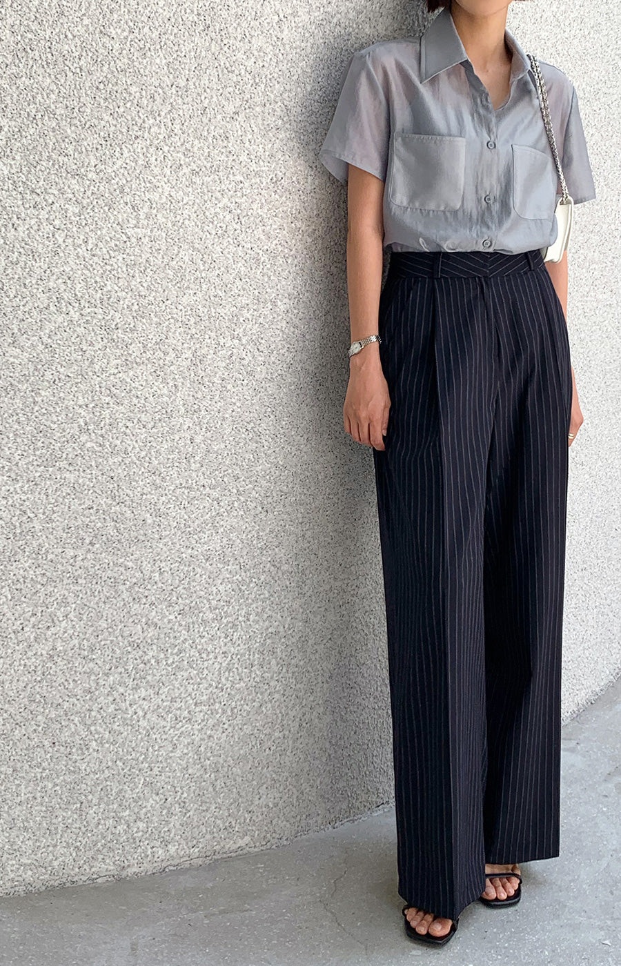 Soft Drape Boxy Shirt
|輕盈雙口袋天絲短袖襯衫二,Bl071901