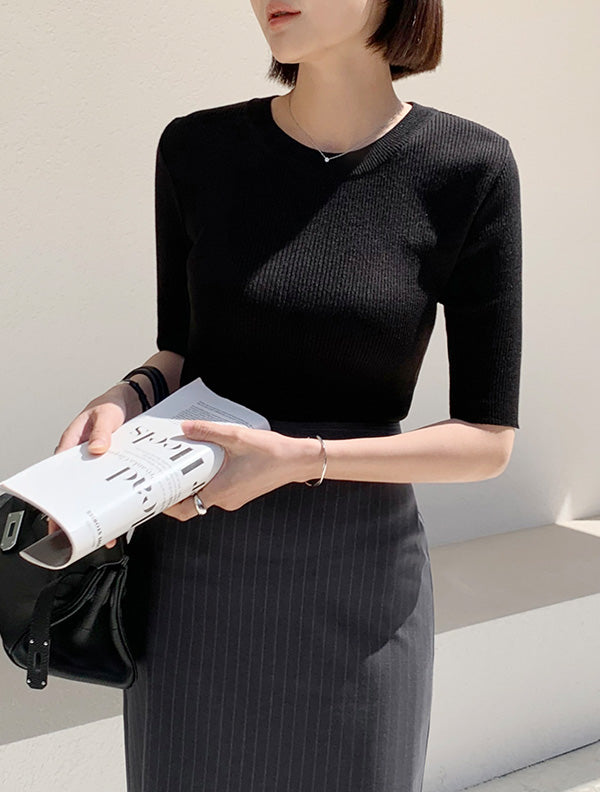 Soft Frame Knit Top|柔光立體針織上衣 | Send Tweed Sleeveless Top250512