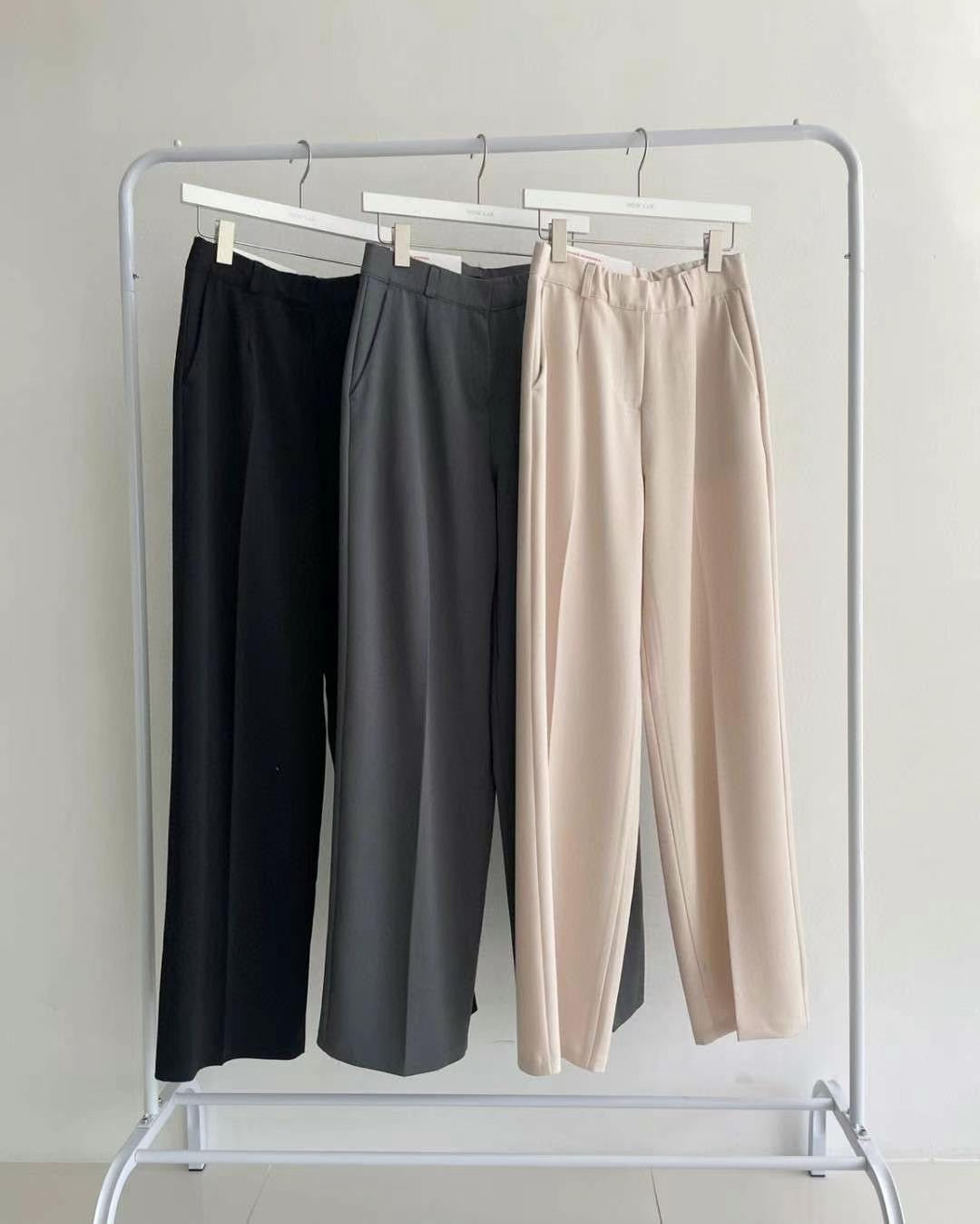 Built for Busy Days | Stretch Waist Straight-Leg Pants 質感彈性腰頭高腰直筒西裝褲 PT042601