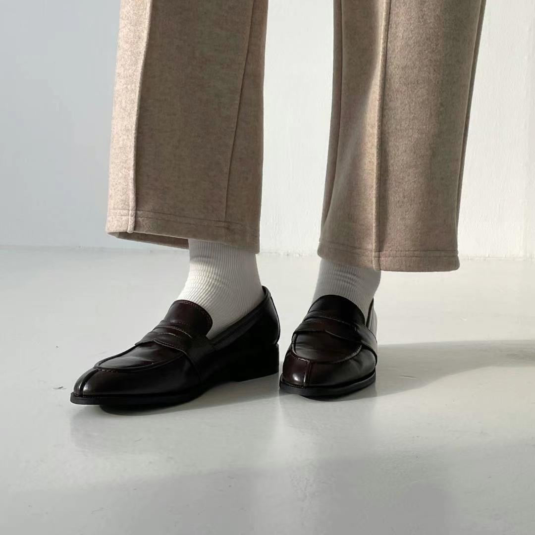 Loft ,簡約質感低跟皮鞋,DOU02