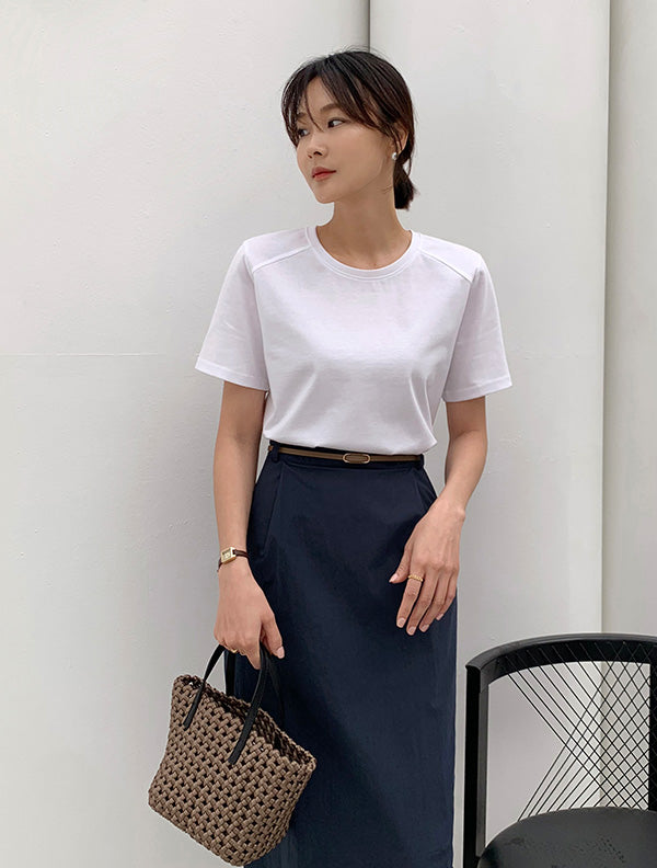 Harrison | 棉質素色休閒質感短袖,Top032701