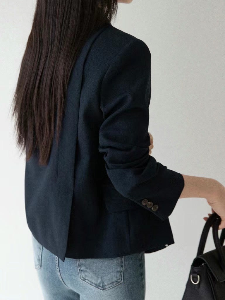 Léa Summer Double-Breasted Blazer
|夏日薄款雙排扣西裝外套 blazer_0705