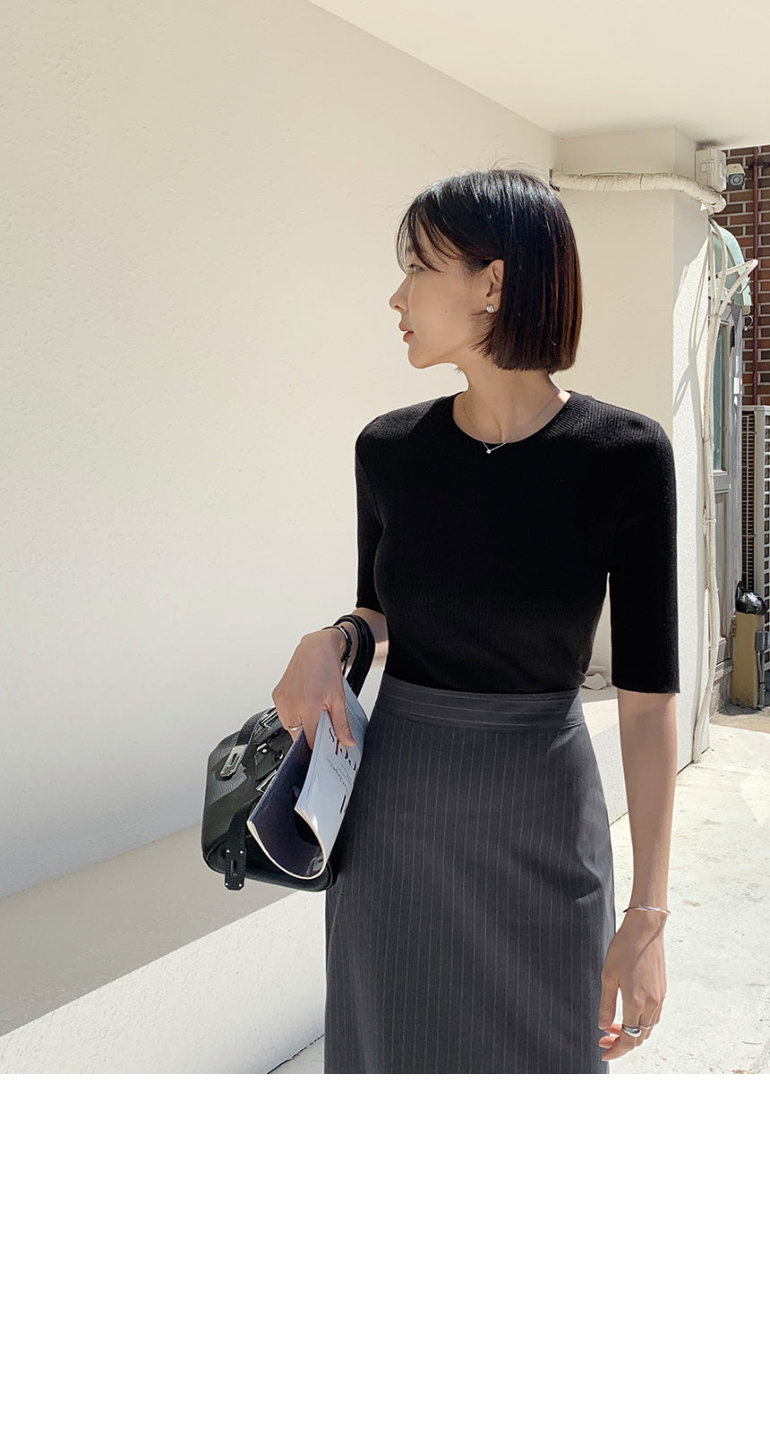 Soft Frame Knit Top|柔光立體針織上衣 | Send Tweed Sleeveless Top250512