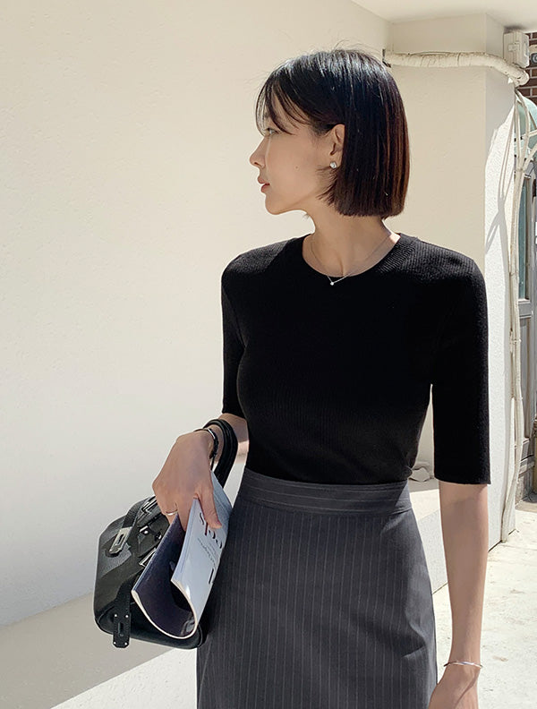 Soft Frame Knit Top|柔光立體針織上衣 | Send Tweed Sleeveless Top250512