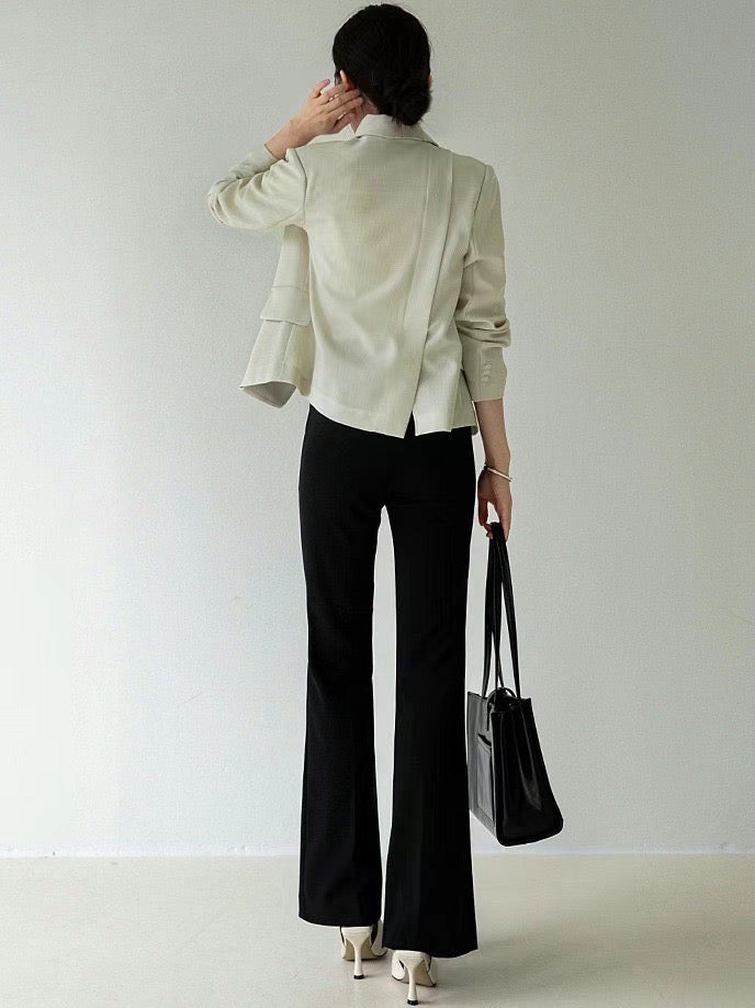 Léa Summer Double-Breasted Blazer
|夏日薄款雙排扣西裝外套 blazer_0705