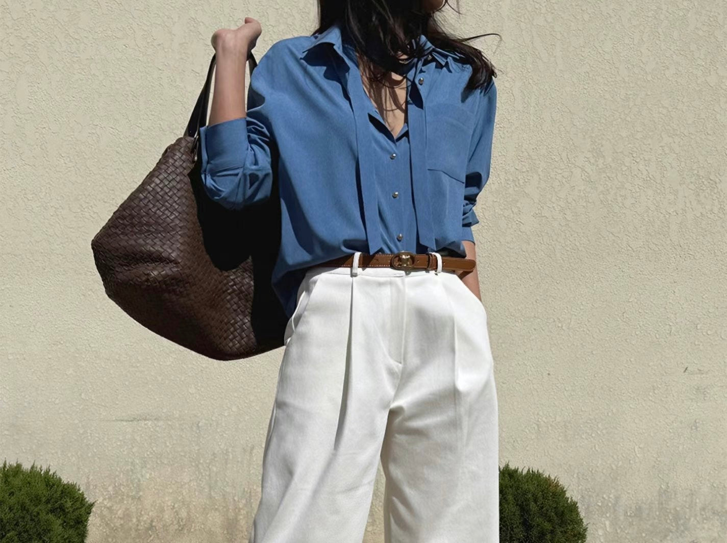 Afternoon Light Tie Shirt
|自在綁結牛仔藍襯衫
,Bl051301