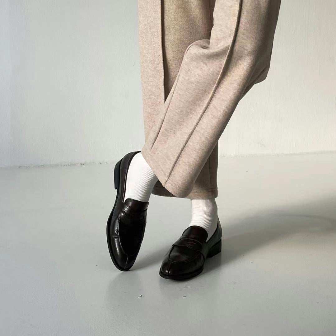 Loft ,簡約質感低跟皮鞋,DOU02