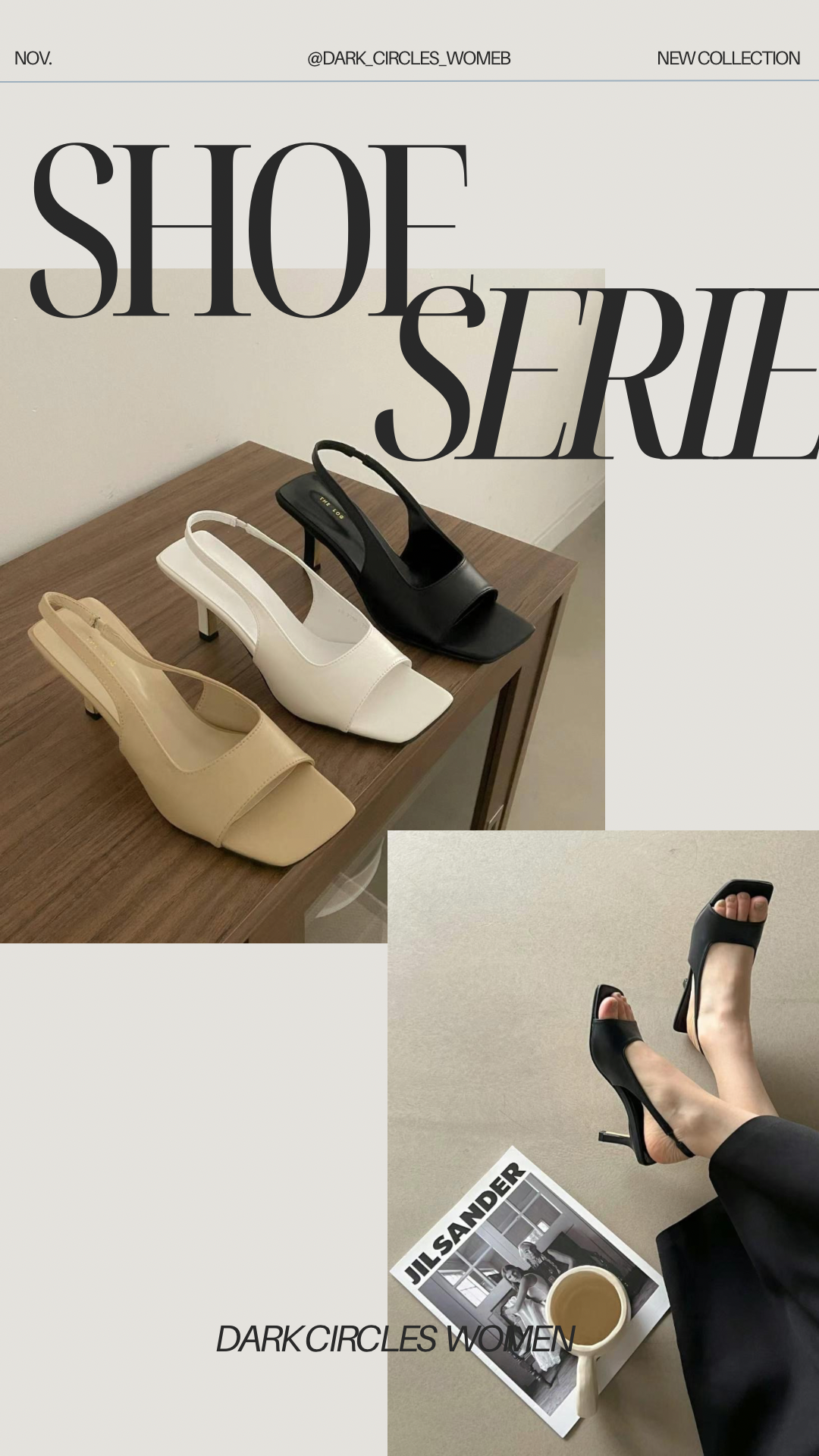 Allure 正韓復古開口中跟涼鞋,Sh052201