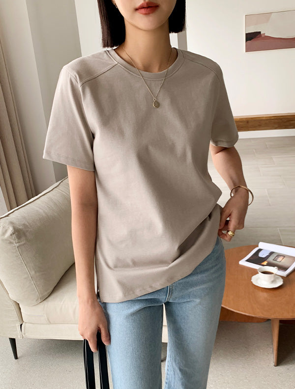 Harrison | 棉質素色休閒質感短袖,Top032701