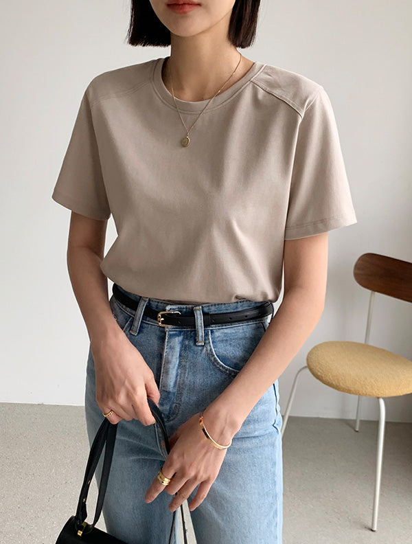 Harrison | 棉質素色休閒質感短袖,Top032701