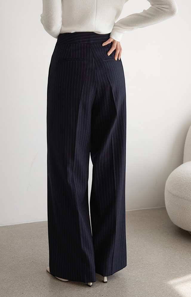 Modern Pinstripe Suit Set | 條紋兩件式西裝套裝 , SUIT261008