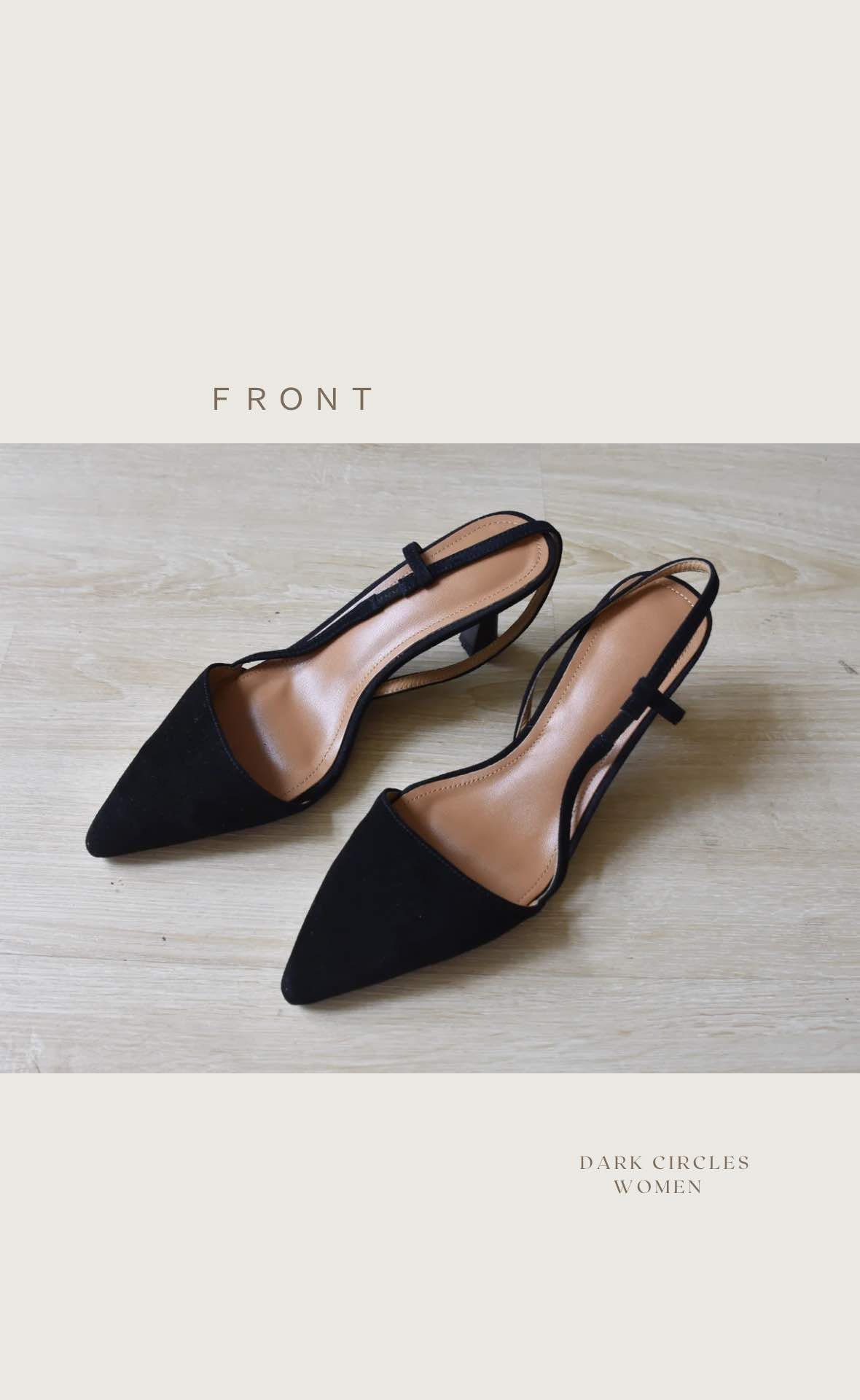 側縷空三角顯瘦跟鞋,shoe051003