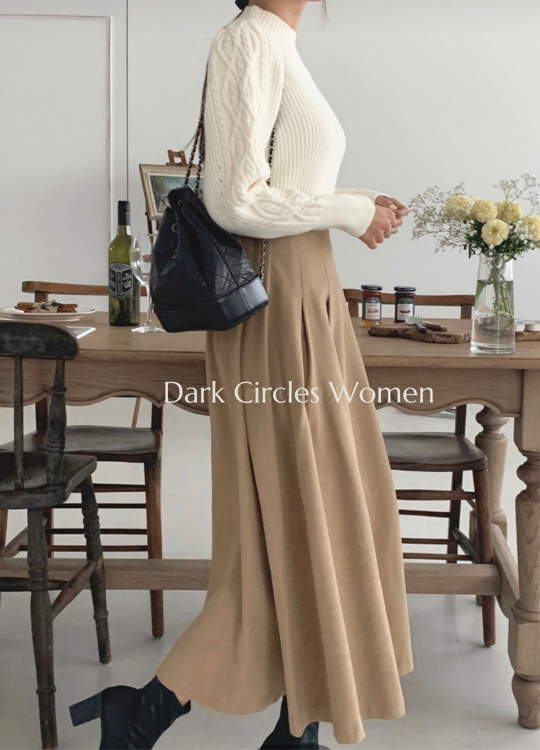 ELEGANT A字彈性修飾素色半裙,DC06