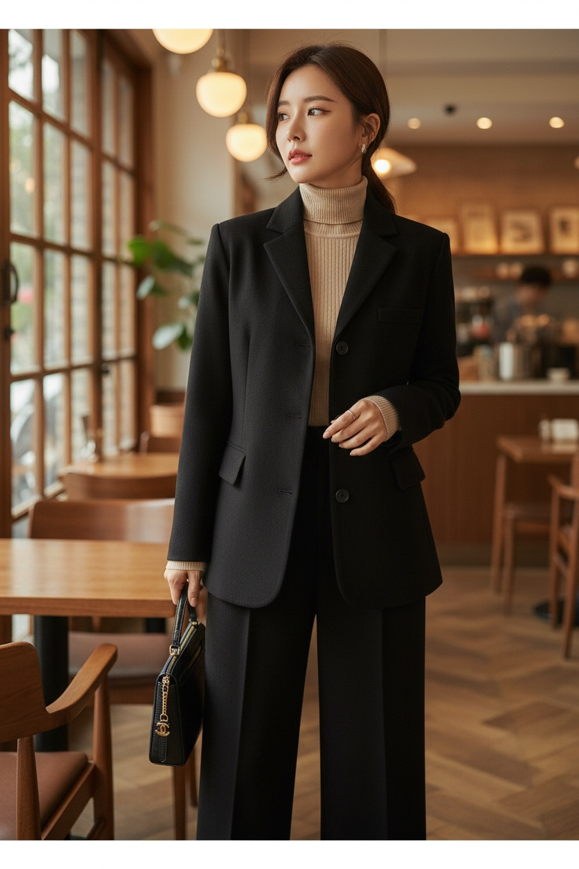 Modern Tailored Set| 簡約三扣西裝舒適兩件式套裝 , SUIT122690