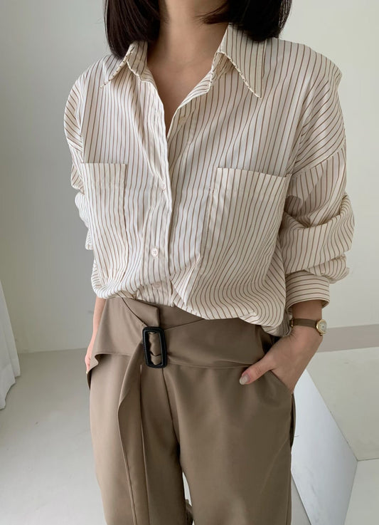 Raf 疊層腰帶寬褲｜Raf Pants PT093091