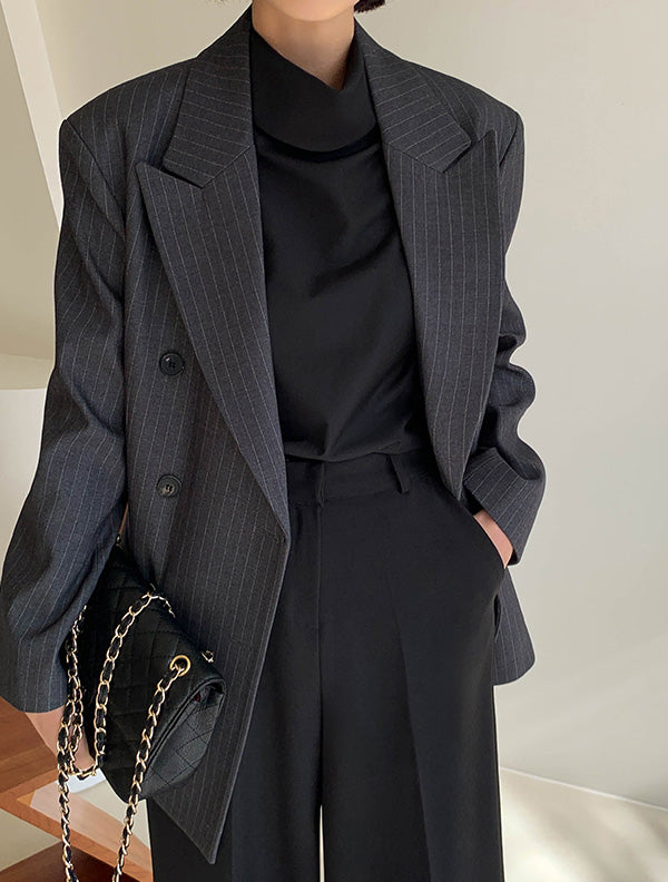 Stripe solution | 條紋兩件式西裝套裝 , SUIT250913