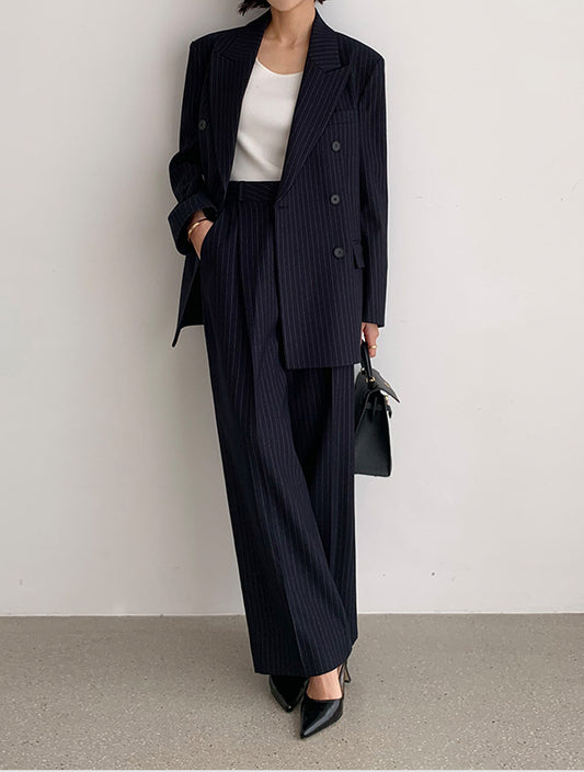 Stripe solution | 條紋兩件式西裝套裝 , SUIT250913