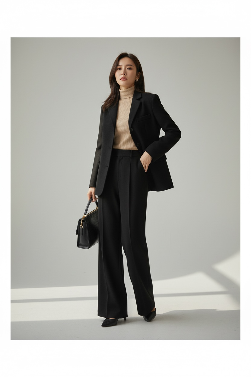 Modern Tailored Set| 簡約三扣西裝舒適兩件式套裝 , SUIT122690