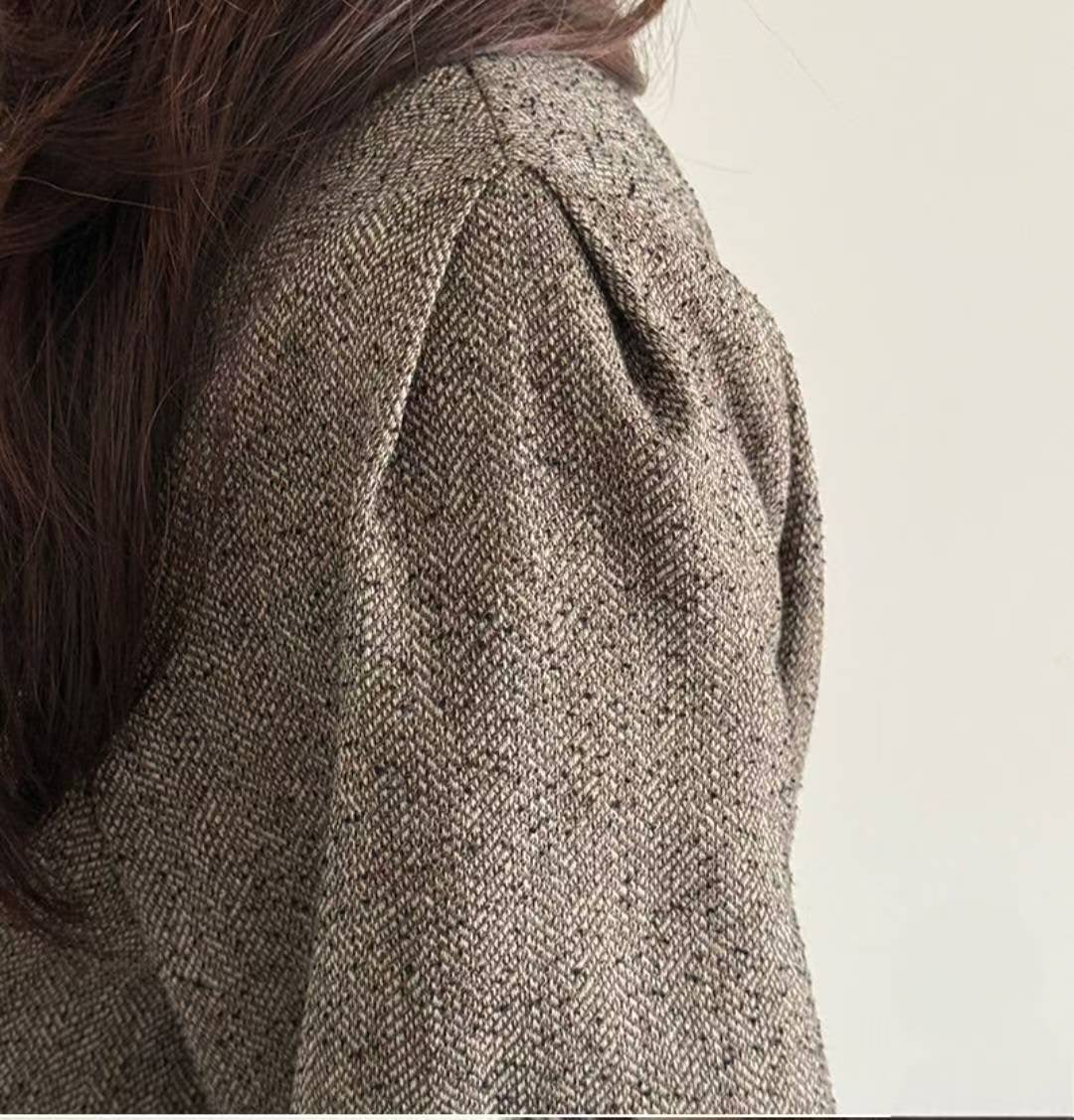 Urban Calm| 質感混紡毛呢兩件式套裝，FNV-25122802set