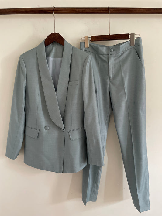 質感英倫時尚青果領西裝套裝，suit0501