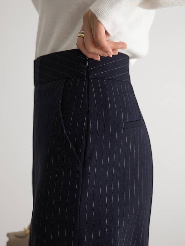 Modern Pinstripe Suit Set | 條紋兩件式西裝套裝 , SUIT261008